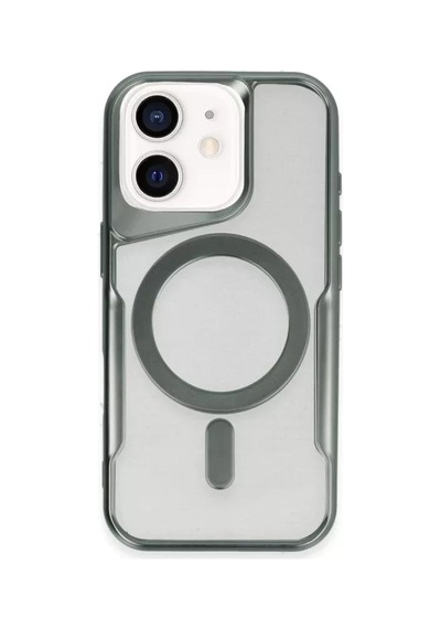 Newface Apple İphone 11 Kılıf Boyi Magsafe Silikon Kapak - Yeşil