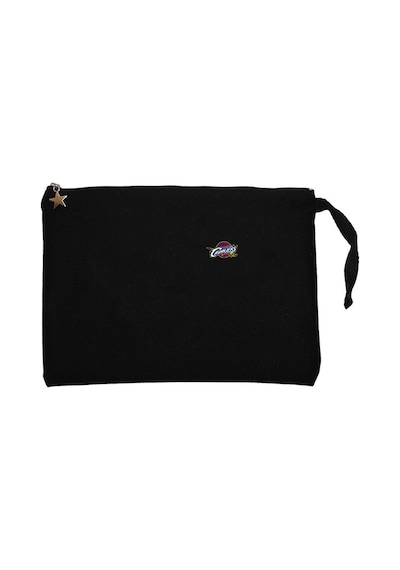 Clevaland Cavaliars Logo Siyah Clutch Astarlı Cüzdan / El Çantası Siyah