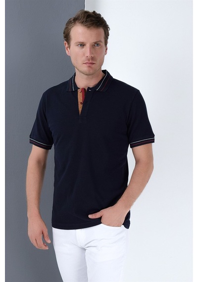 T8567 Dewberry Erkek T-shırt-lacivert Lacivert