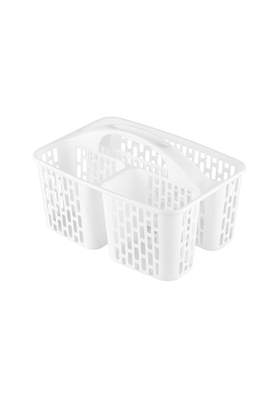 Porsima 8114 Org-51 3 Bölmeli Düzenleyici Sepet - Organizer Beyaz