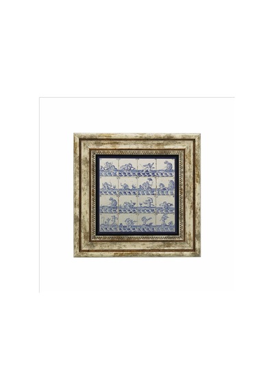 Hollanda Deseni Baskılı Taş Tablo 25x25 614