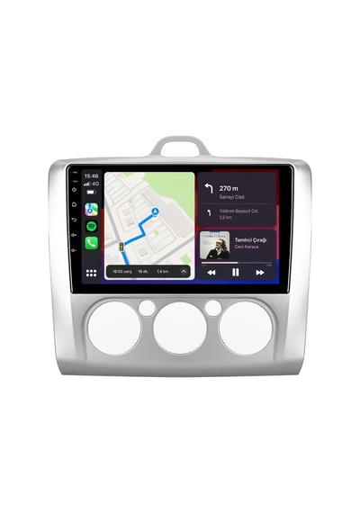 Ford Focus 2006-2011 Android Multimedya Carplay Android Auto Navigasyon Kameralı 8gb Ram 64gb 9"
