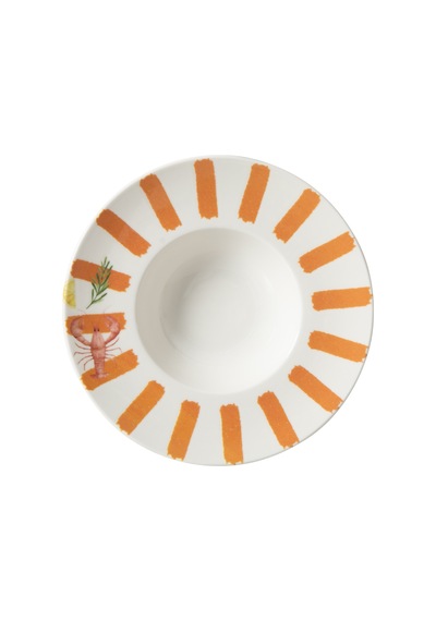 Mudo Home Padova Makarna Tabağı - Turuncu 29cm Diğer