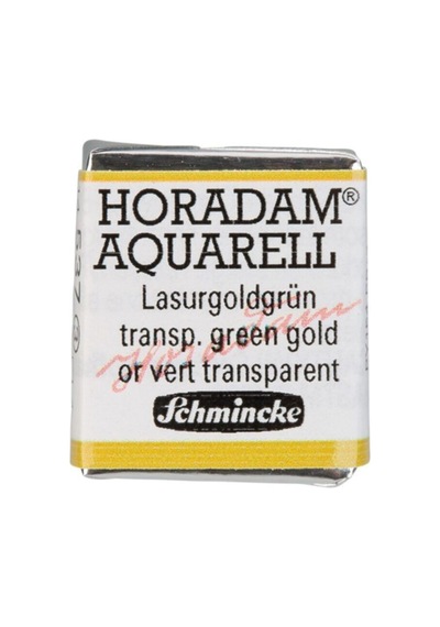 Schmincke Horadam Aquarell Artist Sulu Boya Transparent Green Gold Yarım Tablet