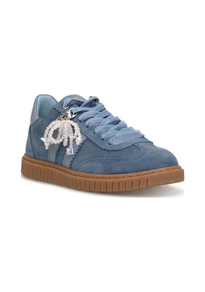 John Richardo 1187 Kadın Hakiki Deri Klasik Sneaker Lacivert