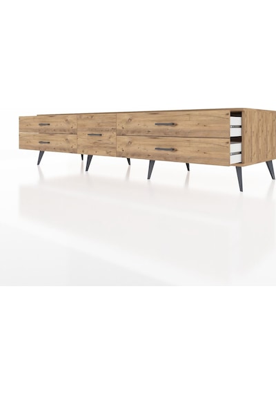 Kronos Tv Ünitesi 5 Çekmeceli 220x59x51 Çam-antrasit/çam Antrasıt/atlas Çam - Atlas Çam Kronos Tv Ünitesi 5 Çekmeceli 220x59x51 Çam-antrasit/çam Antrasıt/atlas Çam - Atlas Çam