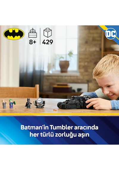 LEGO® DC Batman™: Batman Tumbler, Two-Face™ ve Joker™’e Karşı 76303 - 8 Yaş ve Üzeri Çocuklar için Yaratıcı Oyuncak Yapım Seti (429 Parça) LEGO® DC Batman™: Batman Tumbler, Two-Face™ ve Joker™’e Karşı 76303 - 8 Yaş ve Üzeri Çocuklar için Yaratıcı Oyuncak Yapım Seti (429 Parça)
