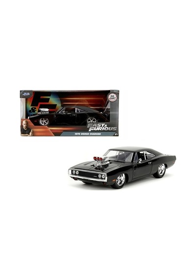 Jada Hızlı Ve Öfkeli Dodge Charger Siyah 1970 Dodge Charger 1/24 Model Araba