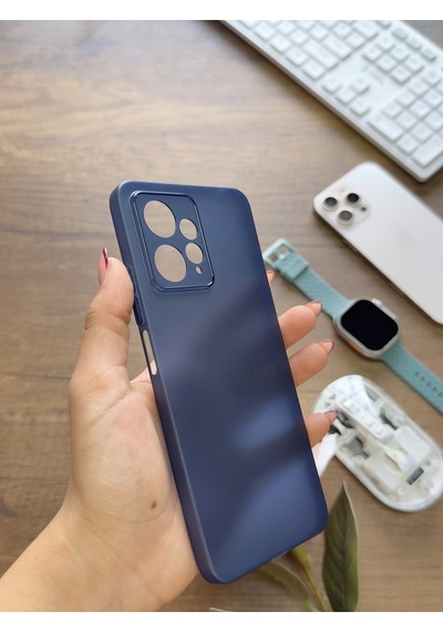 Redmi Note 12 4g Uyumlu Süper İnce Mat Ultra Thin Silikon Kılıf Lacivert
