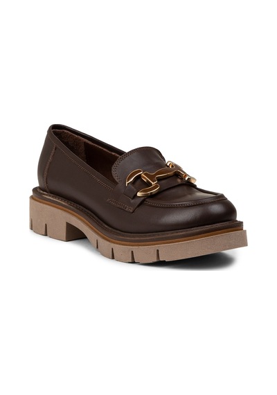 Deery Kadın Kahverengi Hakiki Deri Loafer Ayakkabı - F2313zkhve01 Kahverengi