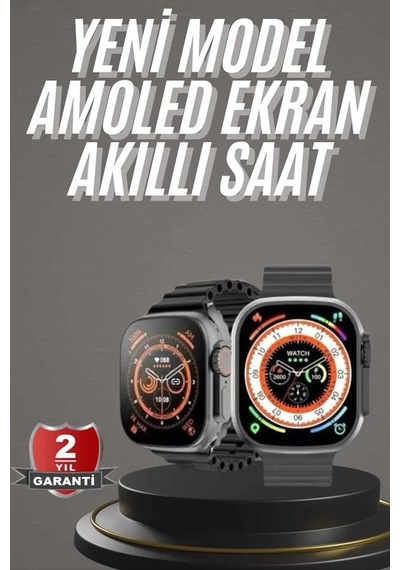 Akıllı Saat Kordon Hediyeli Güçlü Batarya Kapasiteli Titreşimli B