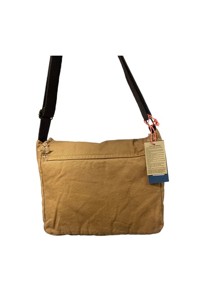 Old Cotton Cargo Vintage Salaş Orta Boy Unisex Günlük Çapraz Postacı Tablet Çantası M 32 Cm X 27 Cm CAMEL