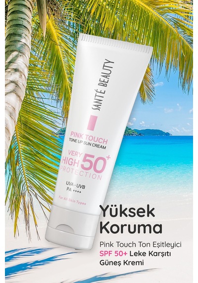 Sante Beauty Pink Touch Leke Karşıtı ve Ton Eşitleyici Güneş Kremi SPF50+ 75 ML