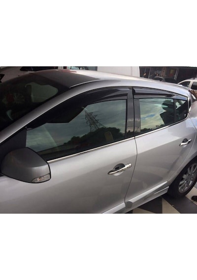 Renault Fluence Uyumlu Kapı Kolu 4 Kapı Sensörlü 4 Parça 2010 Üzeri Paslanmaz Krom
