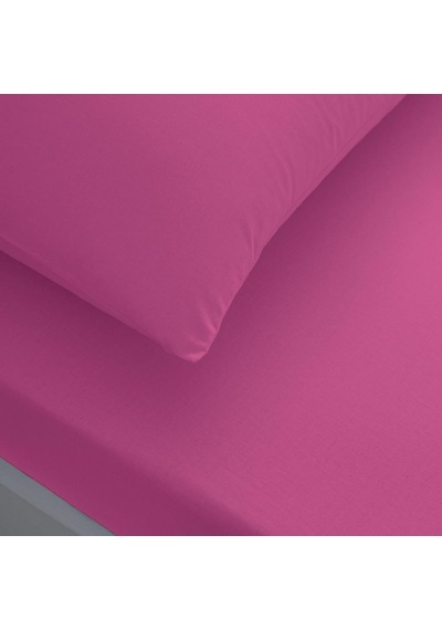 Taç Basic Lastikli Çift Kişilik Çarşaf Seti Fuşya 180x200 Cm Fuşya