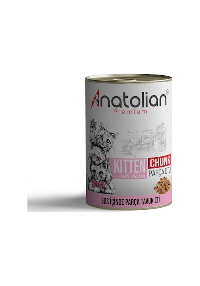 Anatolian Premium Kitten Tavuklu Yavru Kedi Konservesi 6 x 400 G