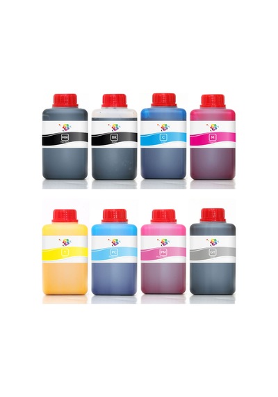 QC Canon imagePROGRAF PRO-4000S Uyumlu Yazıcı Mürekkep Seti 500ml 8 Renk