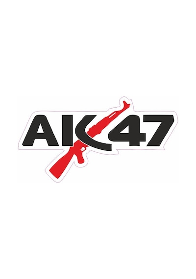 Motosiklet Sticker Ak47 55 X 100 Mm