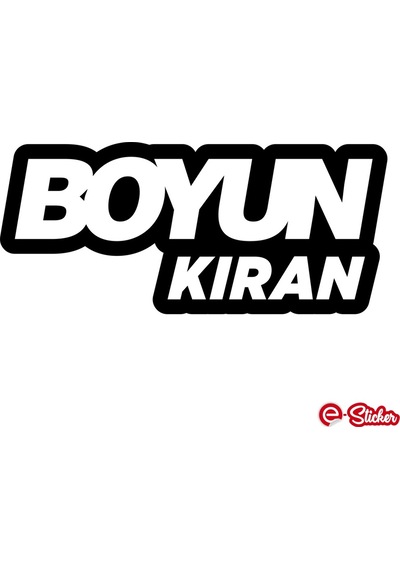 Boyun Kıran Oto Cam Sticker Araba Sticker