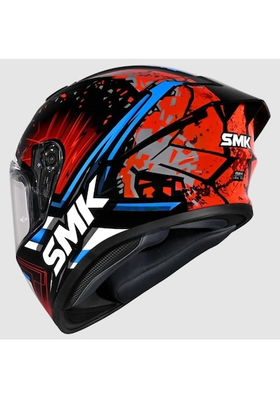 Smk Stellar-s01 Flare Kapalı Kask Gl235 Kırmızı - Mavi