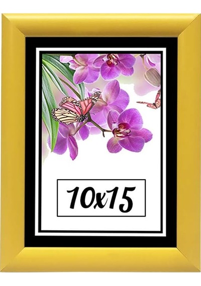 Hediyelik Çerçeve Dekorasyon Kişiye Özel Ev Home Ofis Resim Çerçevesi 10x15 Sarı 10x15-lam22-sarr