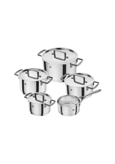 Zwilling Bellasera Black Paslanmaz Çelik Tencere Seti 5 Parça Siyah Siyah
