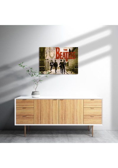 Cakasepetim The Beatles Afiş Ahşap Mdf Tablo
