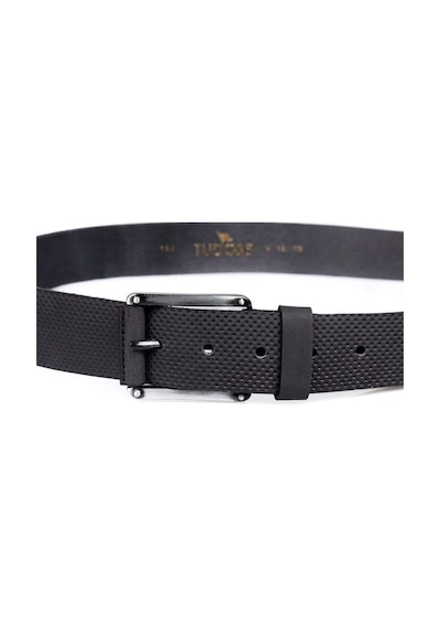 Tudors Erkek %100 Hakiki Deri 4 Cm Spor Siyah Kemer-23778 Siyah