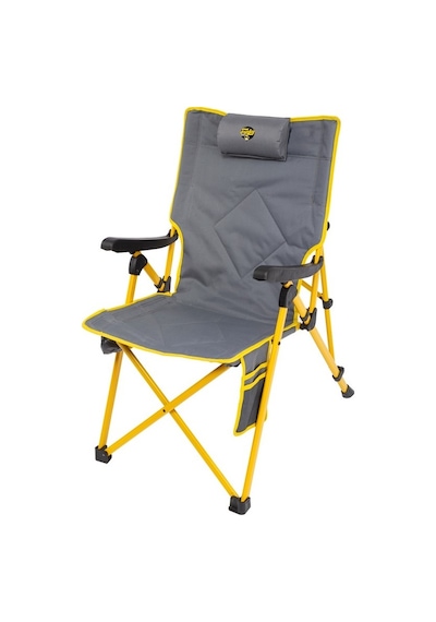 Comfort 3 Kademeli Katlanabilir Kamp Sandalyesi - Sarı Gri