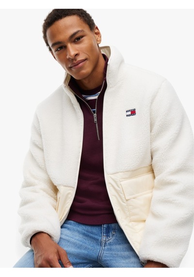 Tommy Hilfiger Tjm Essentıal Mıx Teddy Jacket Erkek Bej Mont - Dm0dm23227