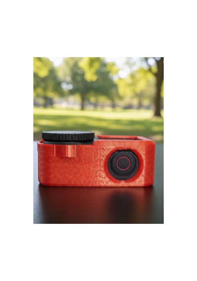 Djı Osmo Action 6 Uyumlu Yumuşak Çerçeve Kılıf - Tüm Gopro Aksesuarlarıyla Uyumlu Kırmızı