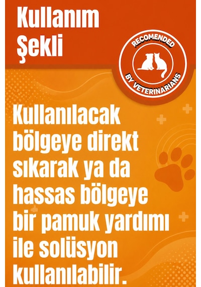 250 Ml Kedi Köpek Göz Kulak Temizleyici Ve Deri/yara Bakım Ürünü