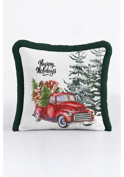 Xmas Noel Arabalı Saçaklı Yastık Kılıfı-yılbaşı Çam Ağacı Temalı Koyu Yeşil Püsküllü Kırlent Kılıfı Açık Yağmur Lime Xmas Noel Arabalı Saçaklı Yastık Kılıfı-yılbaşı Çam Ağacı Temalı Koyu Yeşil Püsküllü Kırlent Kılıfı Açık Yağmur Lime
