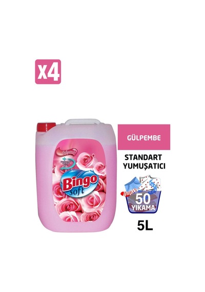Bingo Soft 5lt Gülpembe 4 Adet Diğer