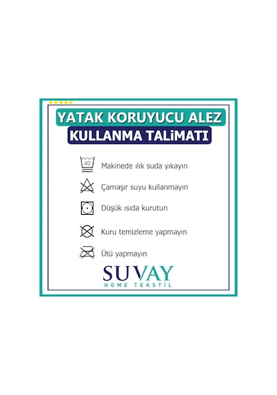 Suvay Kapitone Fitted Su Sıvı Geçirmez Alez Tek Ve Çift Kişilik