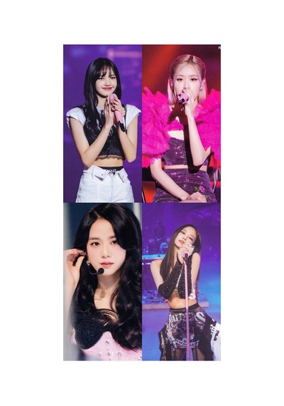 Kpop-blackpink Büyük 10 No Kartpostal 10cm 15cm Desenli 4'lü Kartpostal Seti