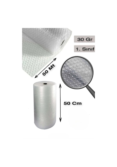 Balonlu Naylon Poşet Patpat Havalı Naylon Pat Pat 100 CM x 50 M