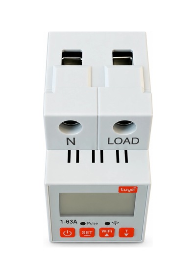 Etk 1x63a Wifi Li Monofaze 30ma Kaçak Akım Voltaj Ve Aşırı Akım Koruma Rolesi Şebeke Giriş Voltaj De