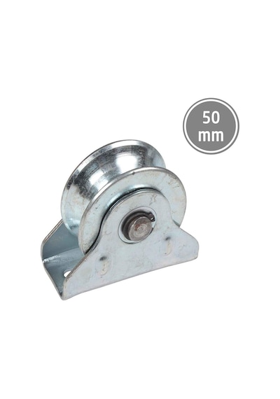 Rmt050 Sürgülü Demir Kapı İçin Tablalı Ray Makarası 50 Mm