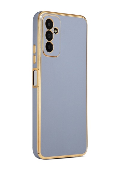 Galaxy M23 Kılıf Zore Bark Kenarları Altın Renk Kılıf