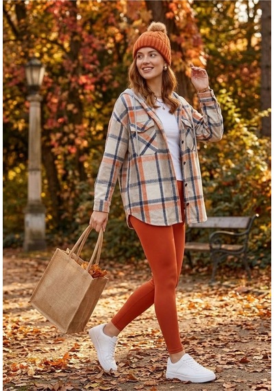 Polologin Butik Kapüşonlu Ceket - Turuncu & Lacivert Detaylı Oversize Rahat Kesim Turuncu Polologin Butik Kapüşonlu Ceket - Turuncu & Lacivert Detaylı Oversize Rahat Kesim Turuncu