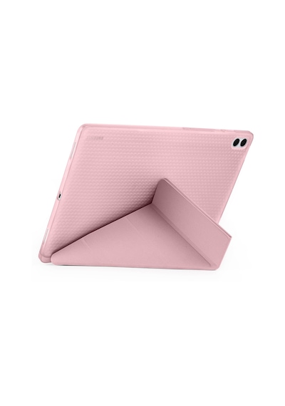 Galaxy Uyumlu Tab S11 Ultra Kılıf Mkst Tri Folding Kalem Bölmeli Standlı Kılıf - Siyah Tablet Kılıfı