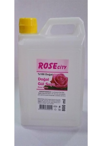 Rose City %100 Doğal Gül Suyu 800 Ml 1 Alana 1 Bedava