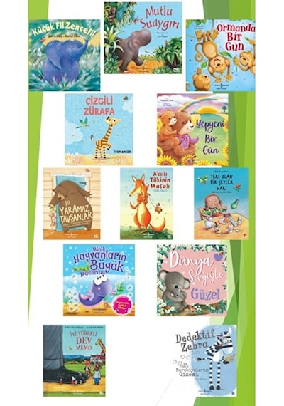 Resimli Hikaye 12 Kitap Ilk Okuma Anaokulu Mutlu Su Aygırı
