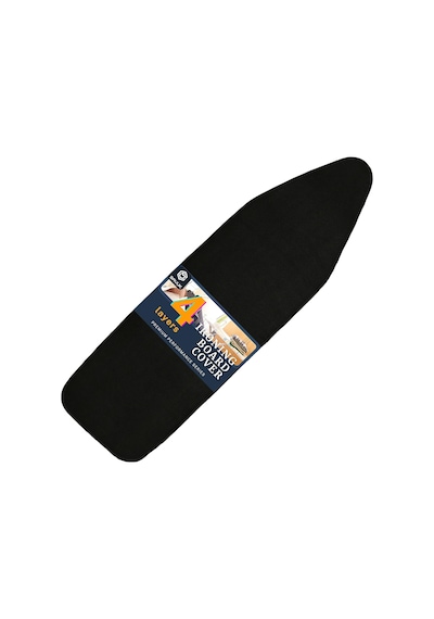 Beylini Ütü Masası Kılıfı Örtüsü Bezi, Keçeli, Süngerli, Lastikli Yanmaz Ayarlanabilir 50x150 C Siyah / Beyaz