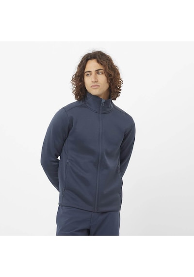 Salomon Outlıne Warm Erkek Tam Fermuar Polar Blue Nights Lc2474900 Lacivert