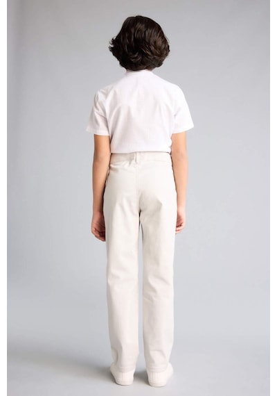 Defacto Regular Fıt Düz Paça Gabardin Pantolon Erkek Çocuk G8009a826spgr492 Gri-gr492