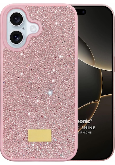 Microsonic Apple iPhone Uyumlu 17 Kılıf Cosmic Shine Pembe -