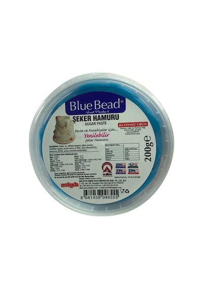 Blue Bead Şeker Hamuru Mavi 200 G
