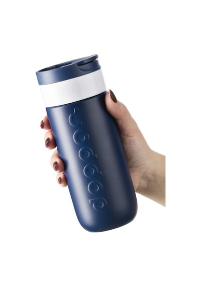 Dopper Travel Mug Yalıtımlı Termos Bardak 400 Ml - Dalga Mavisi Lacivert / Beyaz